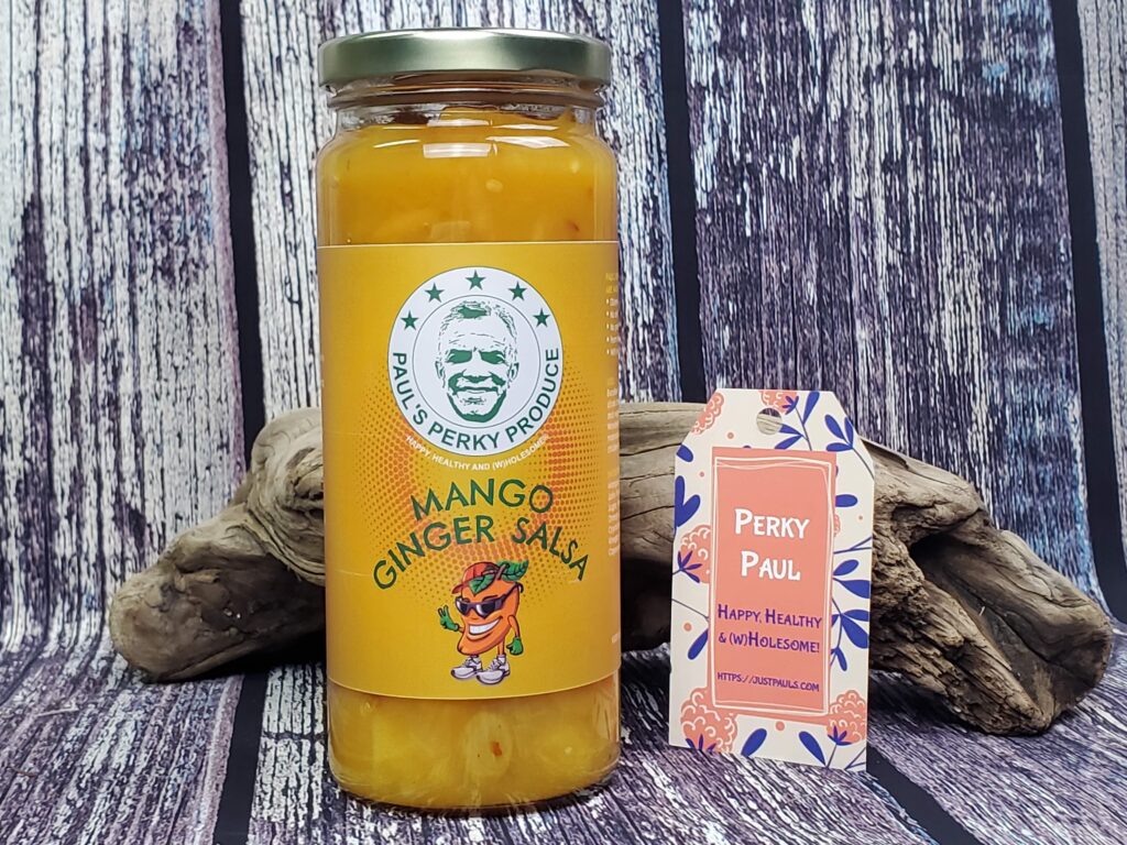 Mango Ginger Salsa 16 Oz Perky Pauls 